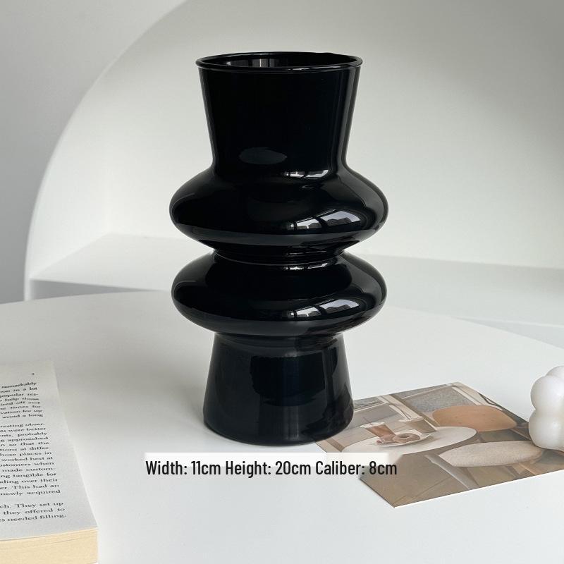 Elegant Glass Vintage Flower Vase for Living Room