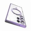 Luxury Plating Magnetic Case For Samsung Galaxy S21 S23 Fe S24 Ultra S22 Plus Apple Magsafe Cover 10H 6K Glass Camera Protect