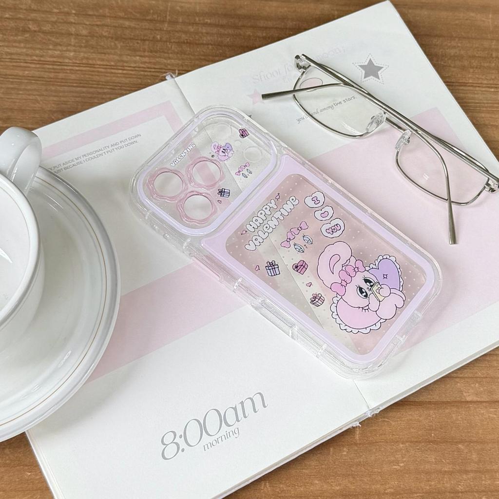 Little Rabbit Cute Flower Lens iPhone 15/16 Pro Max/17 Pro Case
