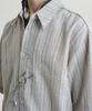 NOISE Fennel Linen Striped Shirt - Khaki Beige