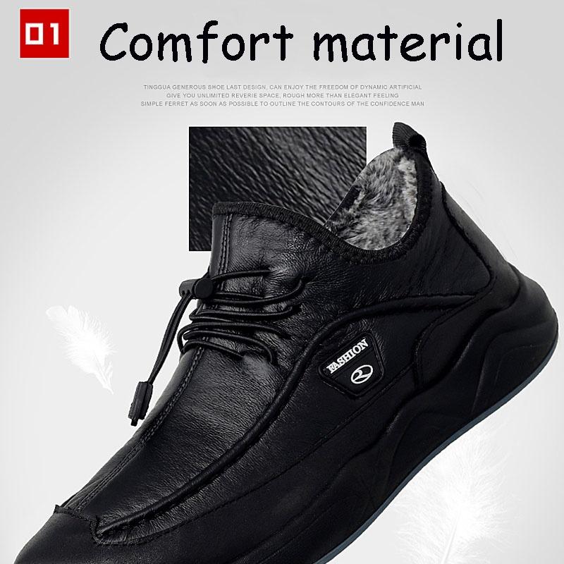 Zimní plus sametové pánské neformální bavlněné boty Staré bavlněné boty Outdoorová obuv