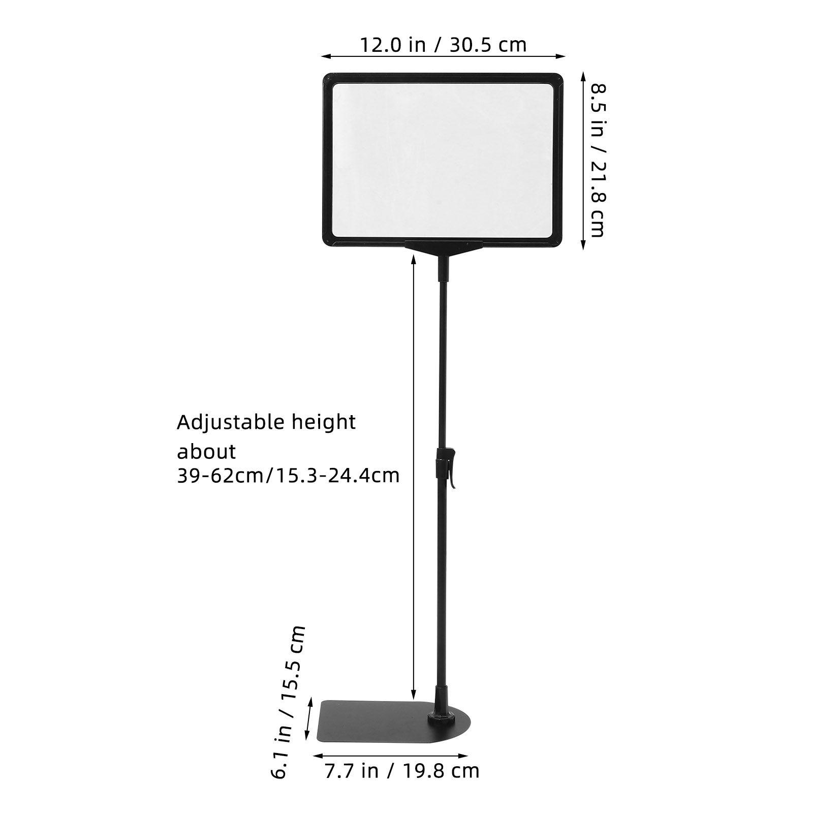 

Adjustable A4 Price Tag Display Holder Retail Countertop Sign Holder Merchandise Shelf Label Plastic Holders For Shelves Display