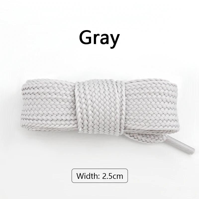 2,5 cm Breite Schnürsenkel Flache Schnürsenkel für Sneaker AF1 Schnürsenkel Luxusmarke Schnürsenkel Schuhe 100/120/140/160cm Schnürsenkel