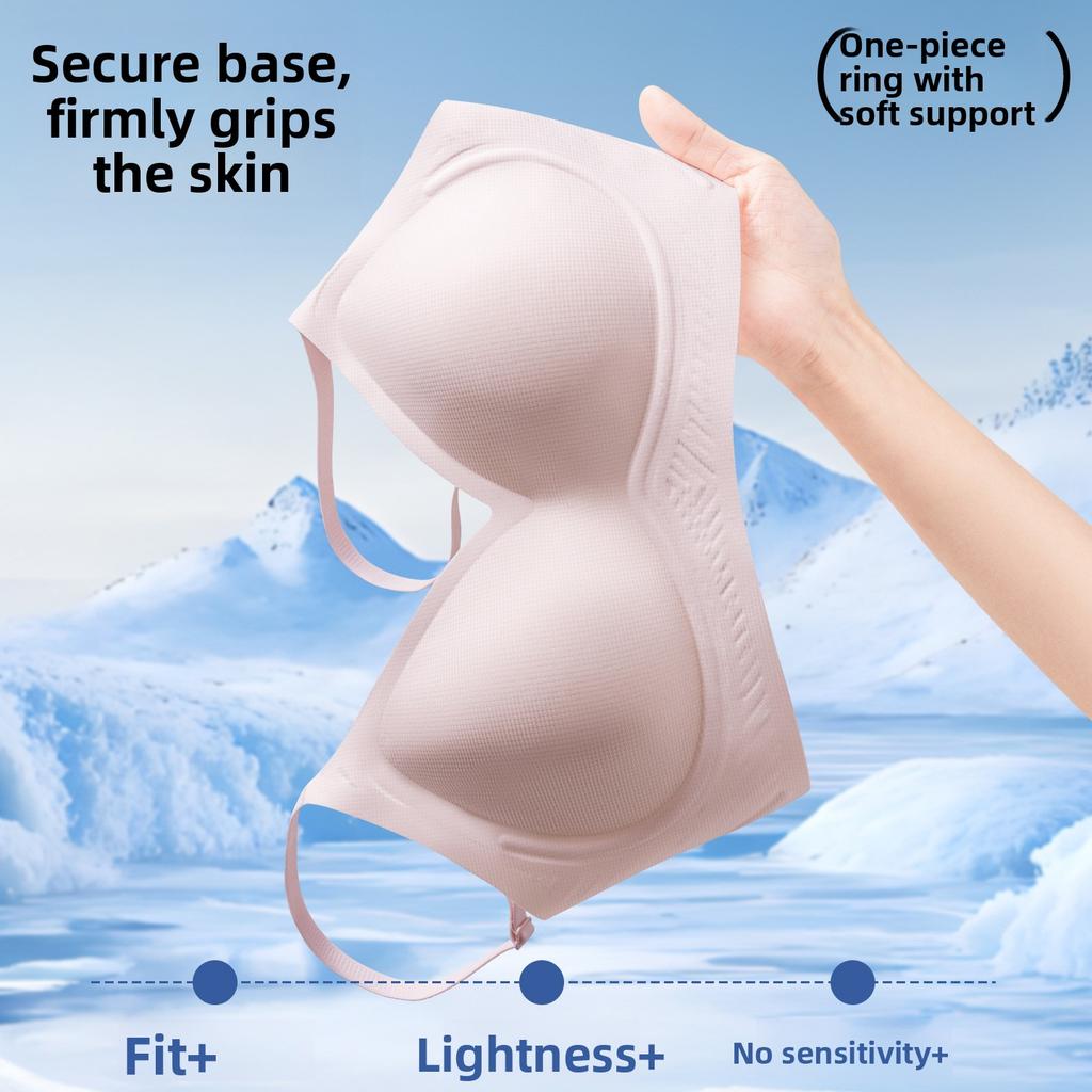 Women Summer Light 10A Antibacterial Soft Support On The Support Breathable Comfort No Underwire Jelly Pull Underwear