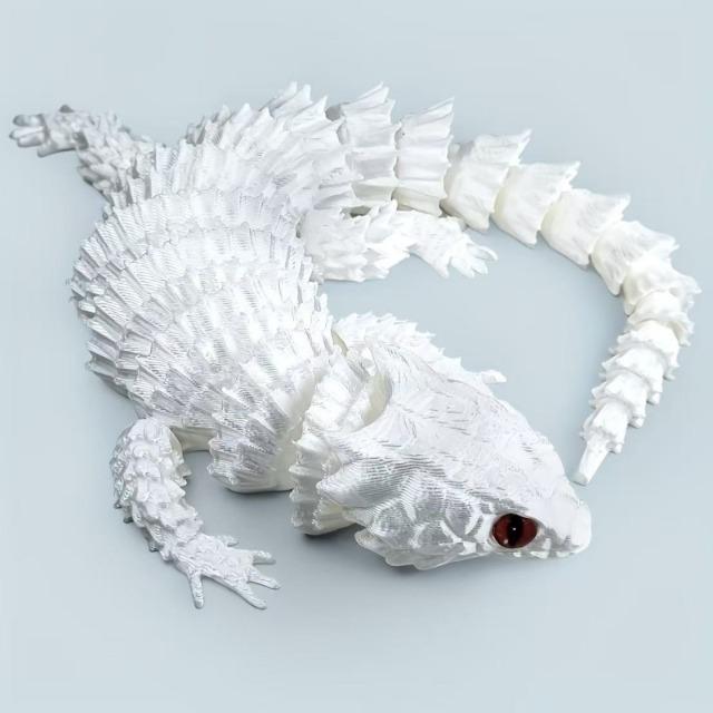 New 3D Printed Lizard Figurines Articulated With Moveable Joints Ornament With Openable Mouth Gift For Adults Kids Home Decor