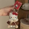 */Sanrio  Peripheral Doll Keychain Cute Fashion Sunglasses Kt Cat Keyring Backpack Plush Toy key chain Birthday Gifts