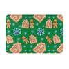 Gingerbread Pups German Shepherd Dog Anti-slip Doormat Floor Mat Washable Carpet Rug for Kitchen Entrance Bedroom Footpad Mats