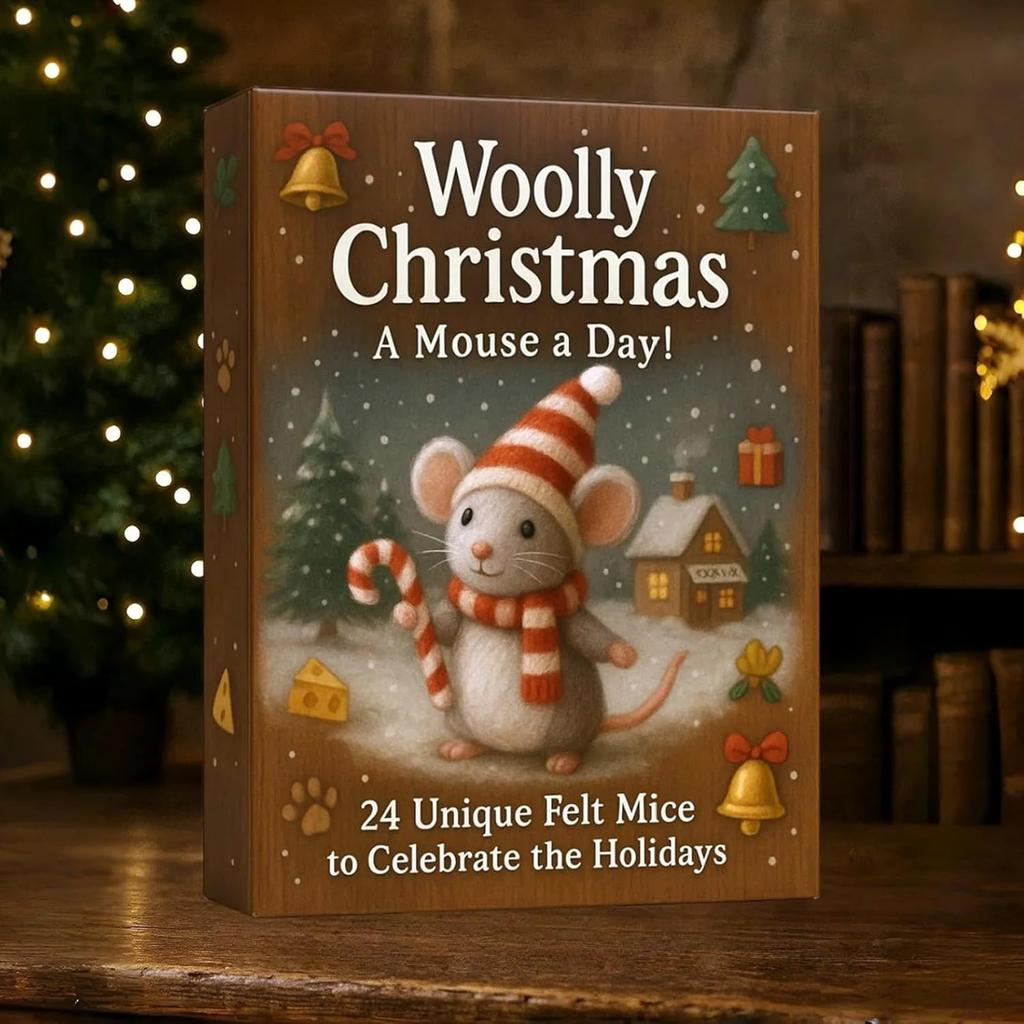 Mouse Advent Calendar 2025, 24-Day Christmas Countdown With 2d Acrylic Mice Ornaments, Holiday Décor For Families & Collectors