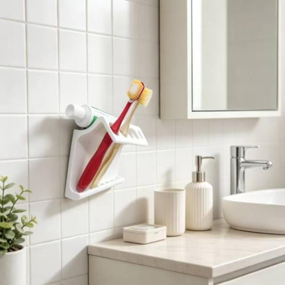 No-Drill Bathroom Multi-Functional Shelf 5-Slot Fashionable Kitchen Desktop Organizer 3D Printing Space Saving