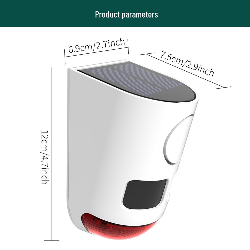 Solar-Powered Blind Spot Alarm & Ultrasonic Rodent Repeller with Infrared Sensor