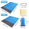1PC Waterproof Beach Mat Extra Large Outdoor Camping Mat Blanket Folding Sand Free Pocket Mattress Portable Lightweight Picnic Mats