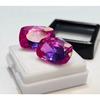 Pitambari Sapphire For Earring Making Natural 26 Ct Cushion Cut Pair Gemstone