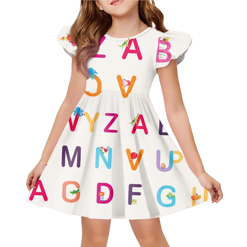Children's Fashion Casual Flying Sleeve Dress