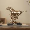Nordic Horse Figurine: Modern Minimalist Resin Home Decor for Living Room & Wine Cabinet.