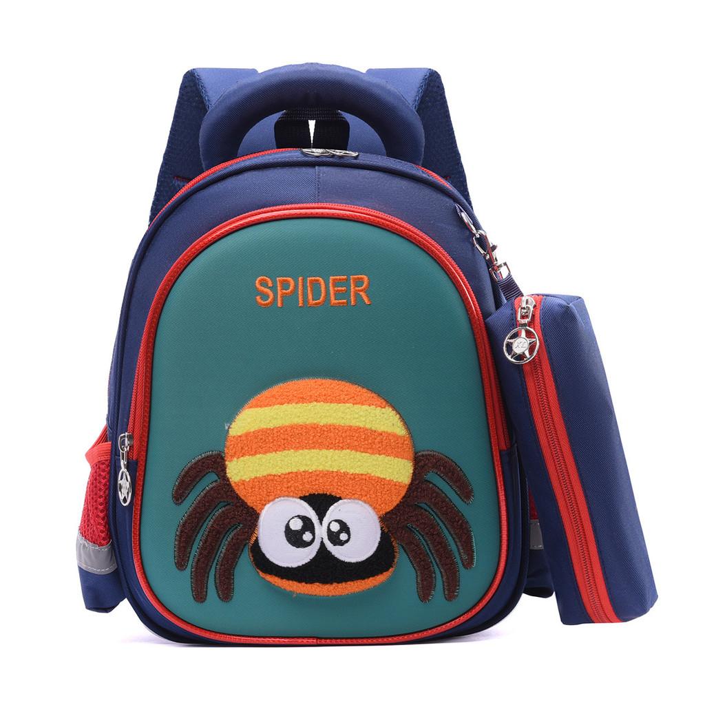 Butterfly Dragonfly Childrens Backpack Large Capacity Layered Storage Zipper