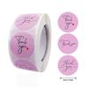 100-500Pcs Round Thank You Stickers Envelope Seal Labels Gift Packaging Decor Pink Label Scrapbooking Stationery Sticker