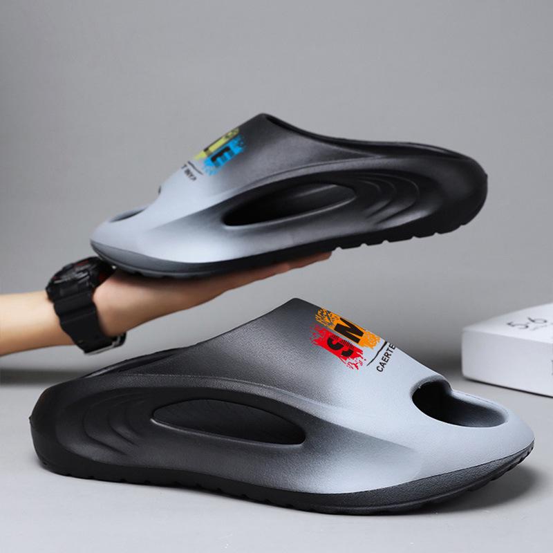 2025 Trendy Couple's Non-Slip Thick-Soled Beach Slippers: Simple, Versatile One-Strap for Indoor & Outdoor Use