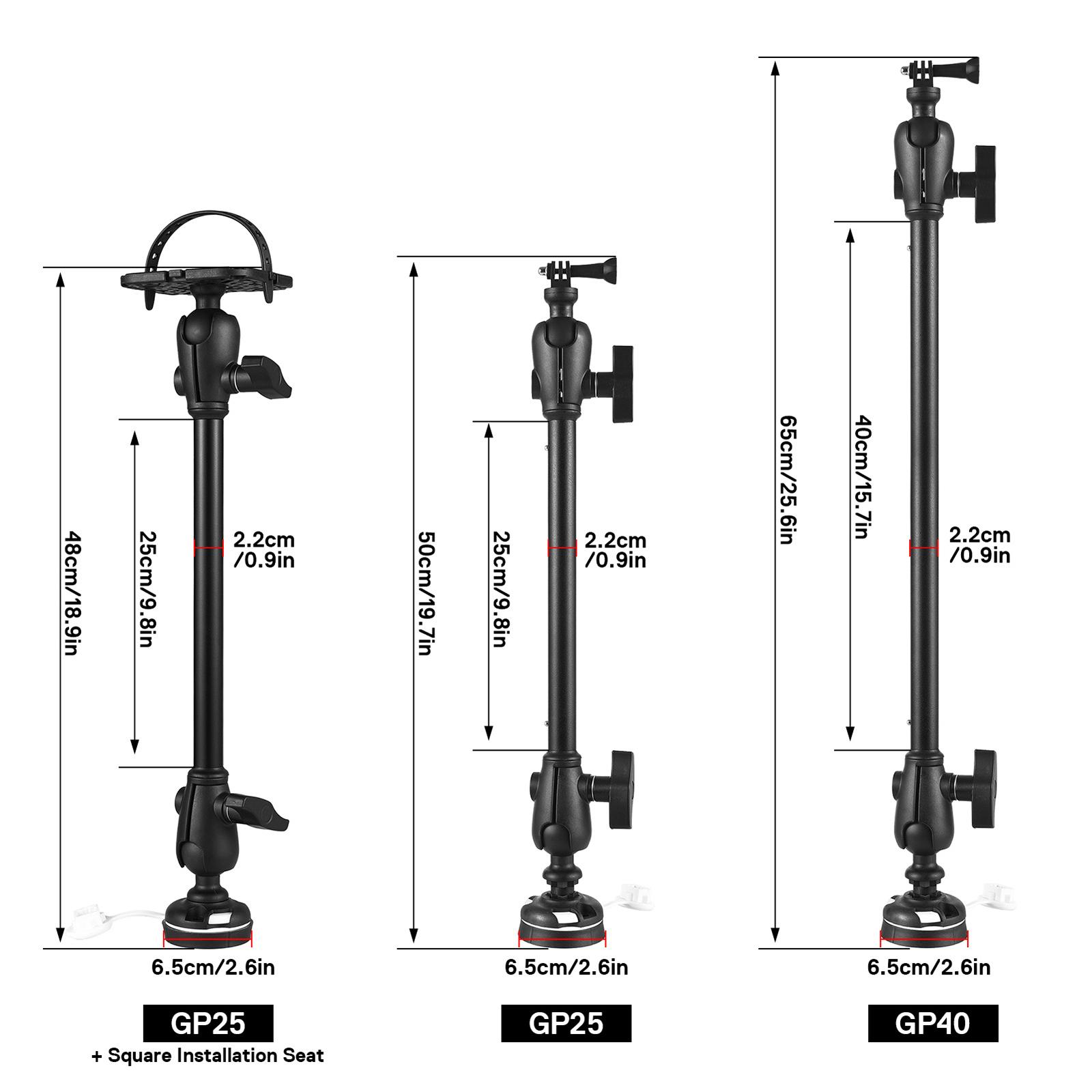 Монтажная подставка для крепления камеры для каяка Аксессуары для лодок для каяков GP25 — фото 4