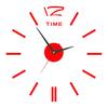 Wall Mount Clock Battery Powered 3D Digital Display Silent Sweep Movement Luminous Wall Clock for Living Room