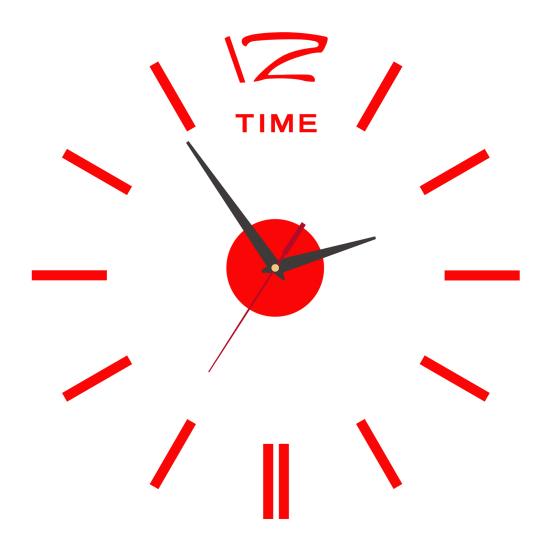 Wall Mount Clock Battery Powered 3D Digital Display Silent Sweep Movement Luminous Wall Clock for Living Room