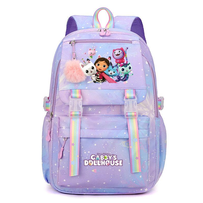 Cartoon Cat Peripheral Schoolbag Stitch Student Backpack New Waterproof Large-capacity Girls Backpack