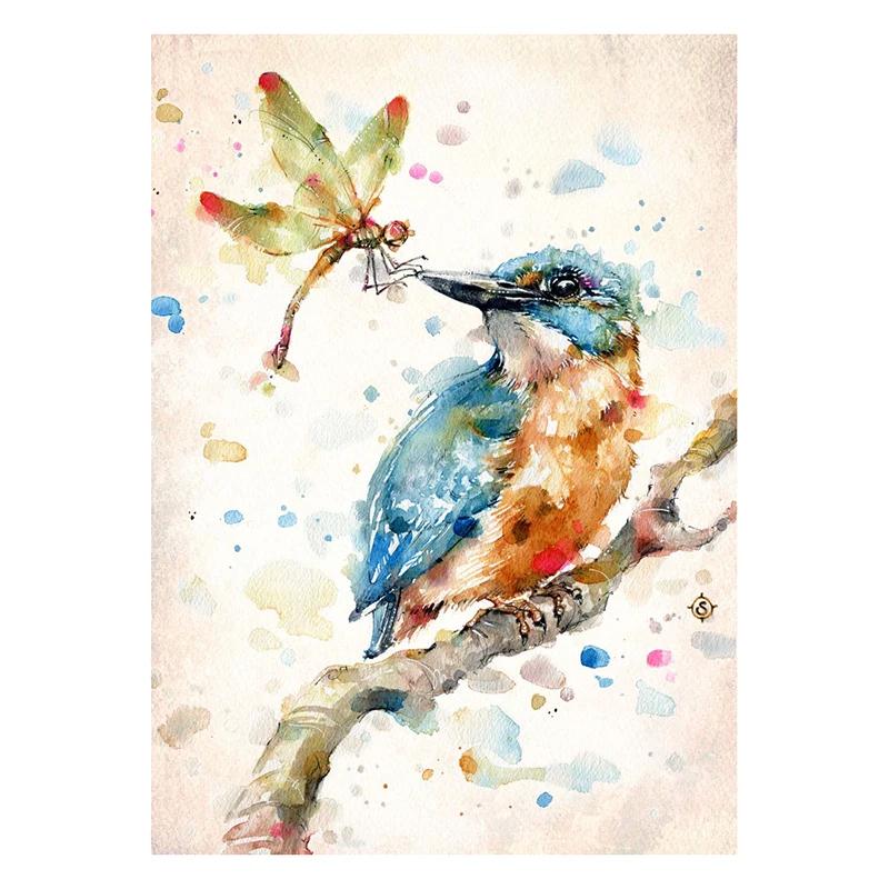 Birds and Nature Canvas Paintings Water Colour Art Posters and Prints Flamingo Wall Art Pictures for Living Room Decor Cuadros
