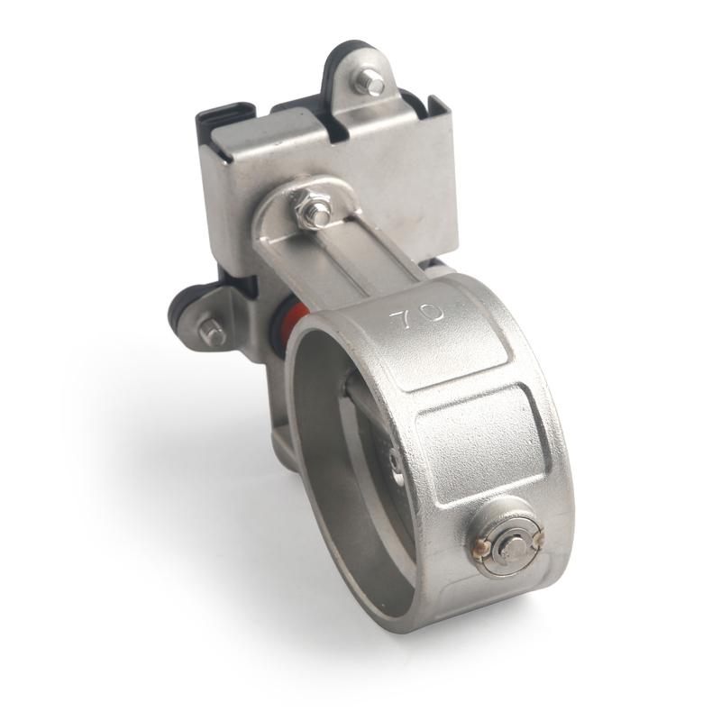 Motorcycle exhaust pipe system locomotive soundproof stainless steel valve electronic switch button control 51/60/63/70/76mm