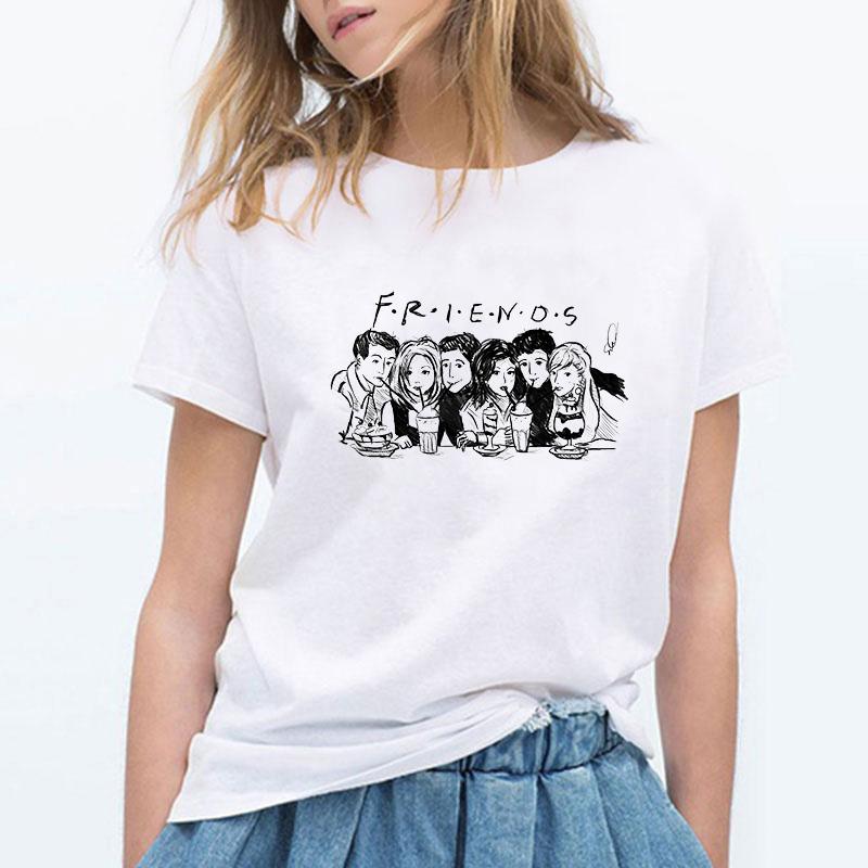 Friend Tv Show Women Femme Clothes T Shirt Female T Shirt T Shirt Top Tee Shirts
