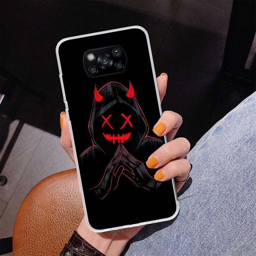 Devil Bad Boy Anime Phone Case For Xiaomi Poco X7 X6 X5 Pro F7 Ultra Redmi 15C 15 13C 13 12C 12 10 10A 10C 9 9A 9C 9T Cover Poco