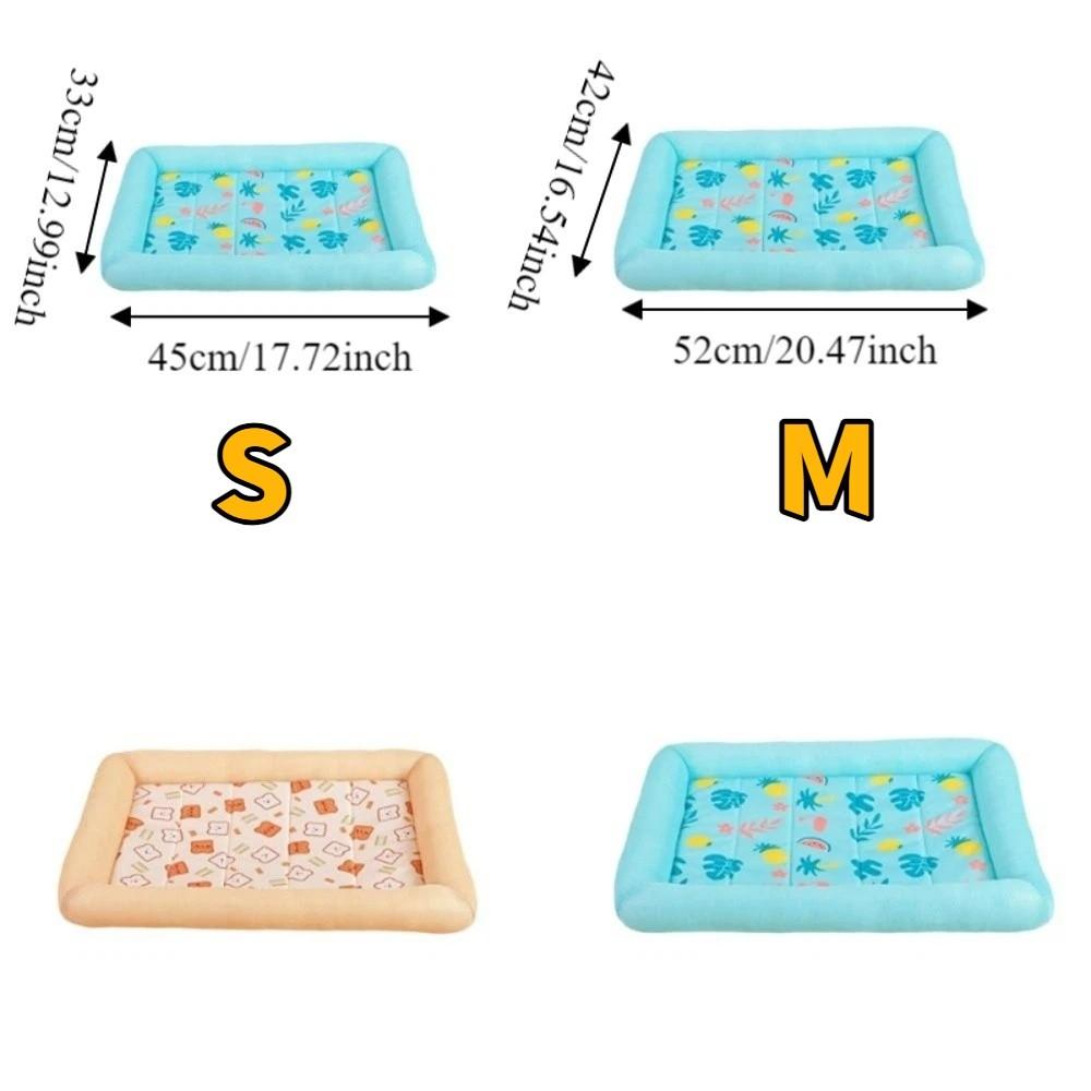 Square Pet Cooling Mat Non-Slip Dog Sleeping Pad Cat Sleeping Mat Cooling Puppy Bed  Kennel
