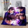 Detektyw Conan Cartoon Anime miękki pluszowy koc, flanelowy koc rzut koc do salonu sypialnia kanapa z funkcją spania narzuta na piknik 3D