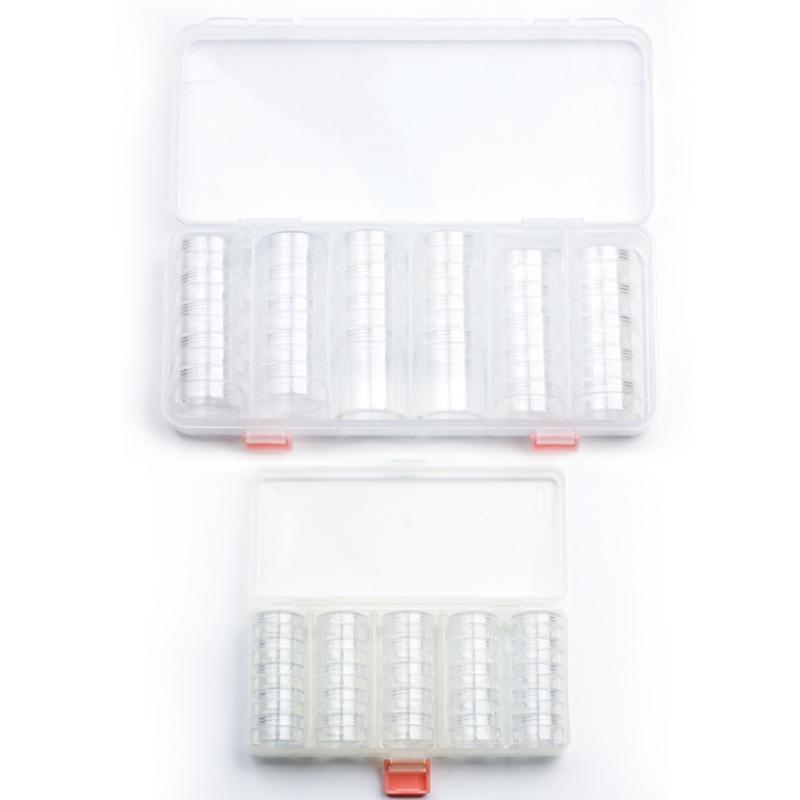 Convenient Screw Lid Box Clear Plastic Storage Container Jewelry Storage Box Powder Storage Box for Beads and Small Item