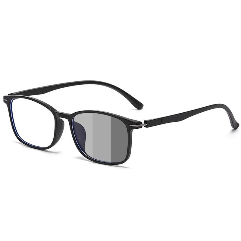 Ultralight Square Pochromic Myopia Glasses for Men Women Inddor Outdoor Anti-UV Near Sight Eyewear Retro Eyeglasses