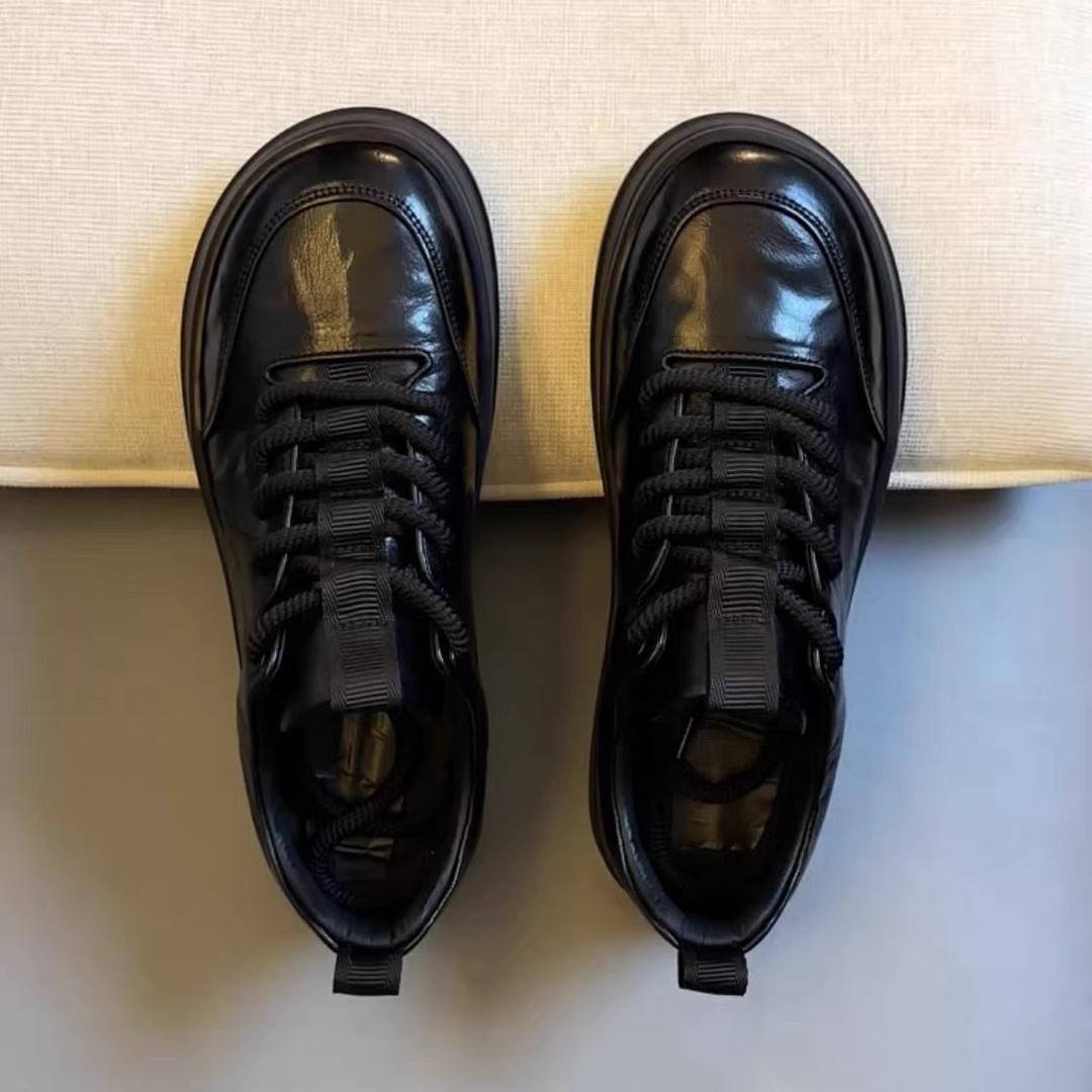 Spring top leather shoes for men s casual leather business formal wear anti slip men s shoes 39