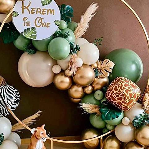 Bruiloft Verjaardag Babyborrel Geslachtsonthulling Decoraties Stofblauw Wit Ballonnenboog Slingerset