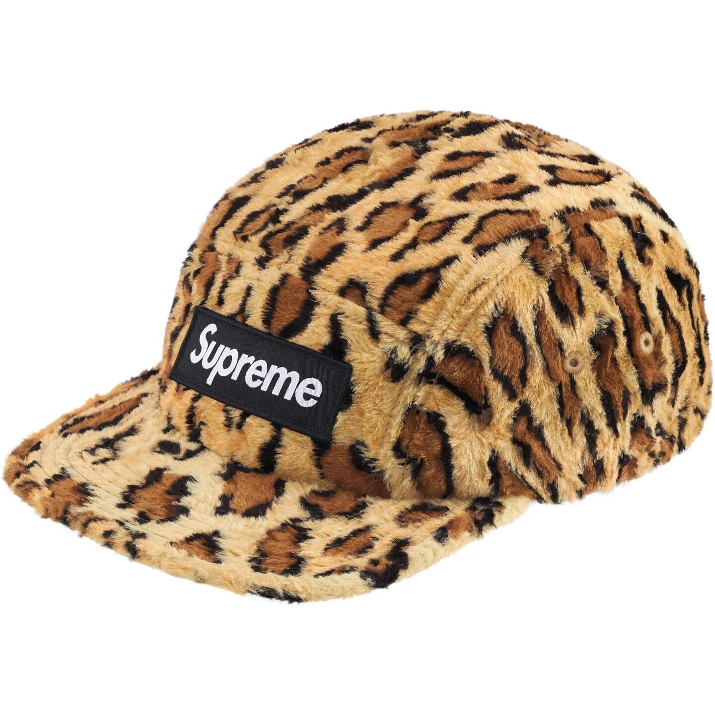 Supreme GOODENOUGH Crushed Rayon Camp Cap Leopard One-Size