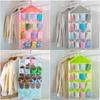 High Quality 16 Grids Hanging Bag Pocket Multifunctional Wall-Mount Bags Foldable Big Hanging Storage Bag
