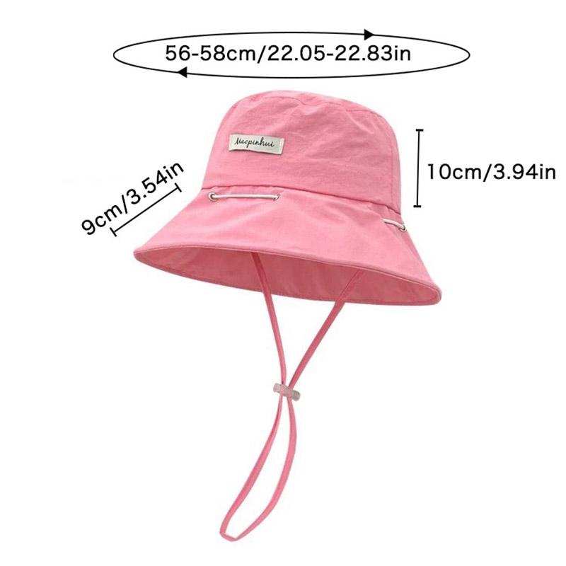 Women Summer Quick-drying Fisherman Hat Large Brim Sunshade Bucket Cap Korean Girl Beach Travel Caps Dual-use Variable Bag