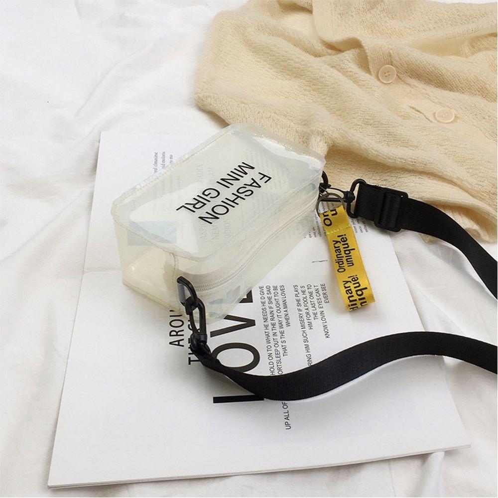 

Candy Color Handbags Clear Purses Crossbody Bags Messenger Bag Shoulder Bag Transparent Jelly Bag чистий