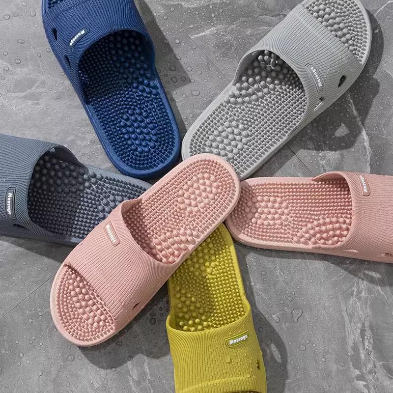 Unisex Non-Slip Massage Therapy Slippers: Soft, Comfortable Summer Sandals for Home