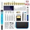 European Standard 220V Adjustable Temperature Pyrography Soldering Iron Kit - High Power, Constant Temperature Repair Tool Set