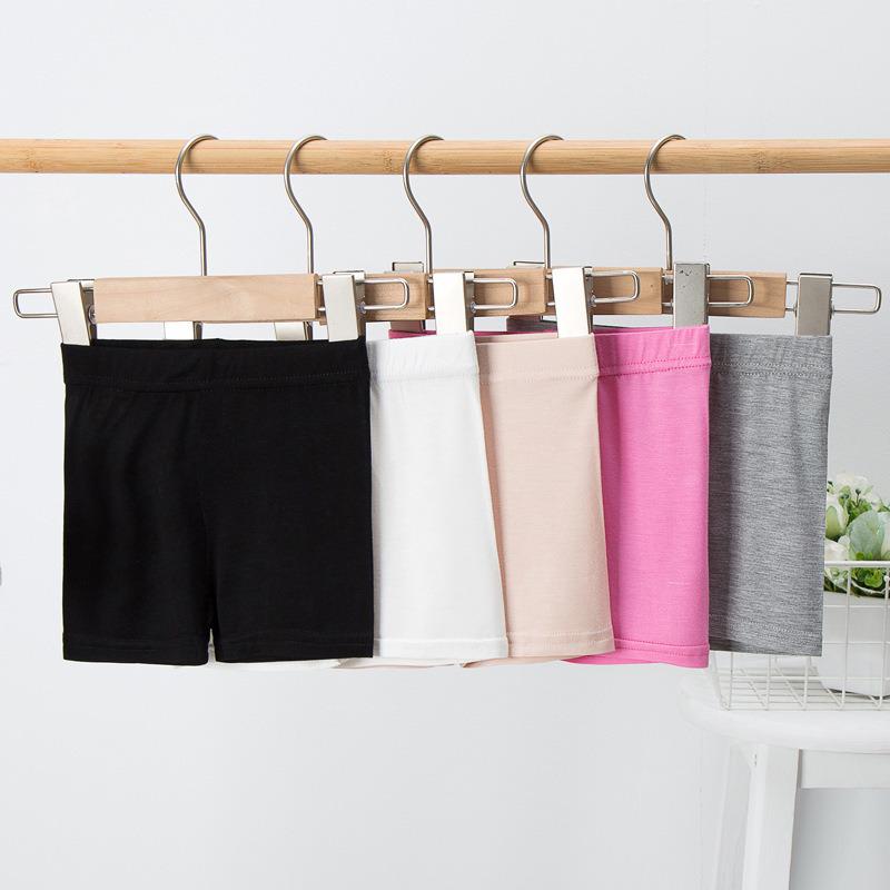 Girls' Summer Safety Shorts: Thin Modal Anti-Exposure Ice Silk Base Layer for Kids