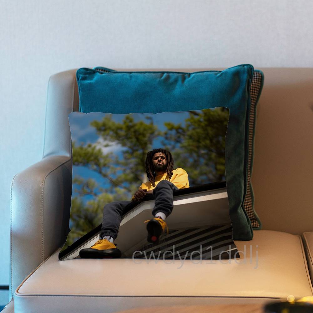 JCole The Fall Off Pillow Case Short Plush Sofa Decorative Gift Home Doublesided Printing Cushio