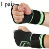 1PAIR Sports Strap Palm Guard Outdoor Sports Weightlifting Fitness Wrap Wrist Elastic Pressurized Strap Palm Guard