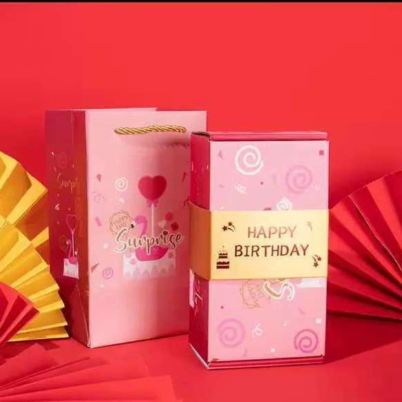 Douyin Verrassings Springdoos: Creatief Romantisch Cadeau voor Valentijn & Verjaardag met Rode Envelop Stuiter