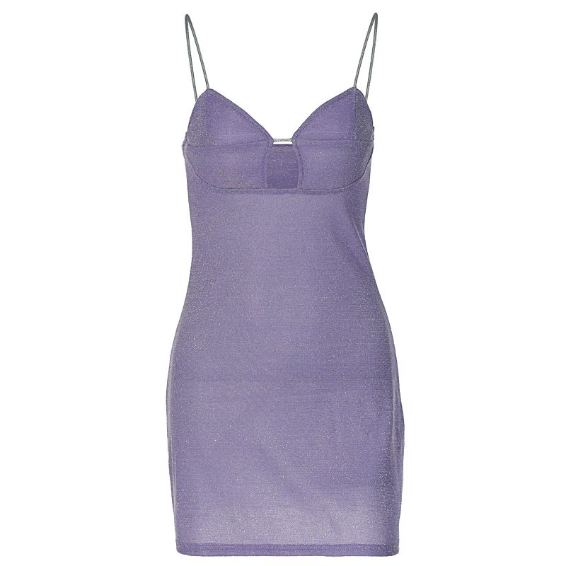 

INS Sexy Cutout Shiny Sling Dress
