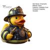 Figurine Canard Pompier Meuble Doux Créatif pour la Maison, Ornement de Bureau en Résine Durable, Ornement de Tableau de Bord de Voiture Statue Jaune pour Décoration de Bureau
