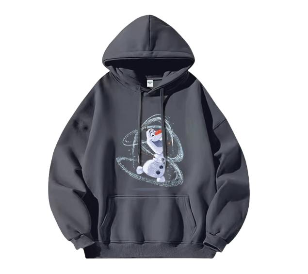 

2025 Disney Frozen Women s Hoodie High Quality 2025 New Princess Elsa Anna Clothes Girls Loose Jacket Street Clothing 3XL