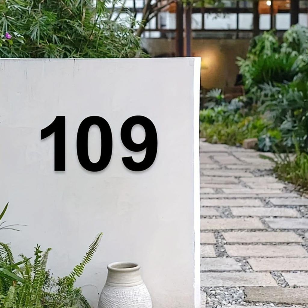 Modern Floating Houses Number Metal Houses Number Rusts Proof Home Address Number/Plaques Metal Mailbox Number Set