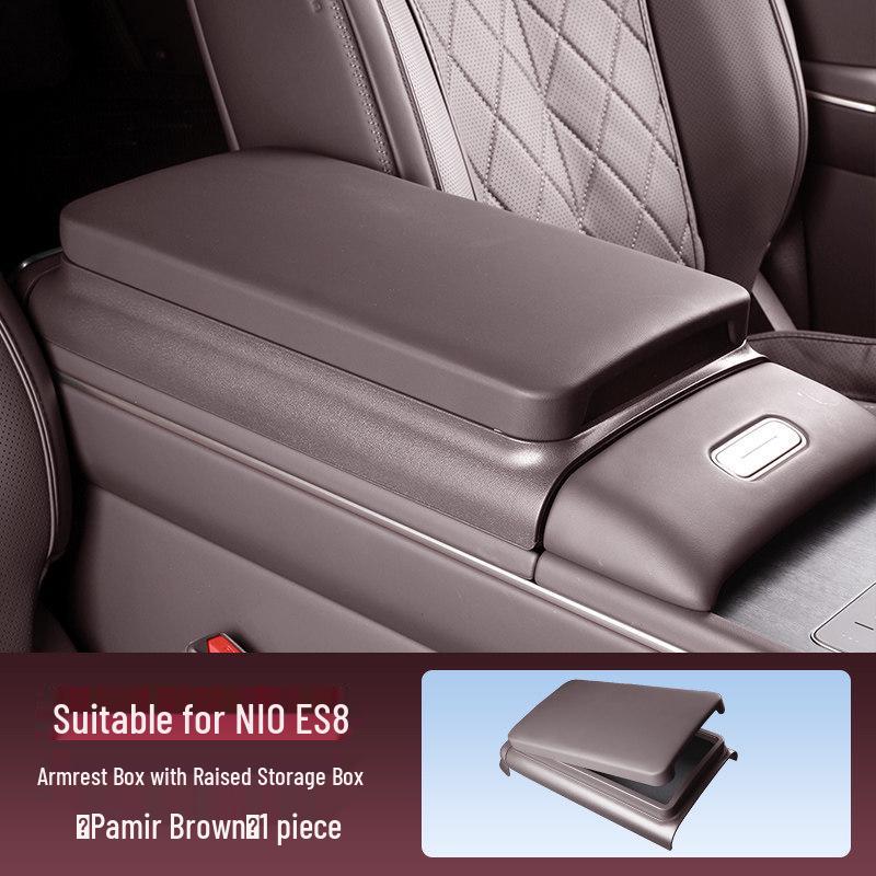 Compatible with 26 Nio ES8 Models: Armrest Box Heightening Pad, Storage Box, Center Console Protection Pad, Interior Accessories.